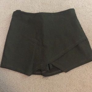 Army green envelope skort